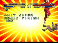 une photo d'Ã©cran de Street Fighter - The Movie sur Sega Saturn